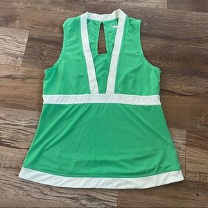 Lululemon green mod athletic tank top